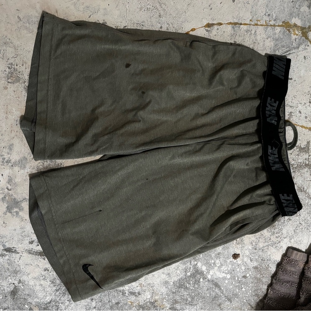 Nike Dark Green Sports Shorts